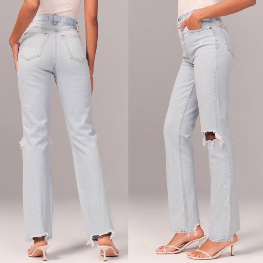 Vintage Abercrombie and Fitch 90s straight ultra high rise jeans